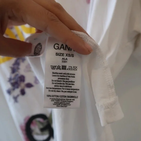 GANNI ‘Davies’ Oversized Graphic Tee - Picture 4 of 5